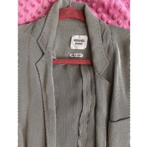 AUTHENTIC Hermès open tie blouse